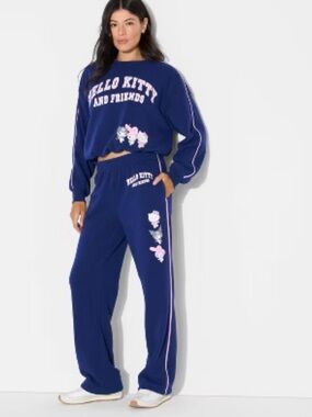 Hello Kitty & Friends Sanrio NWT 2-Piece Lounge Set Sweatshirt Joggers Size XXS